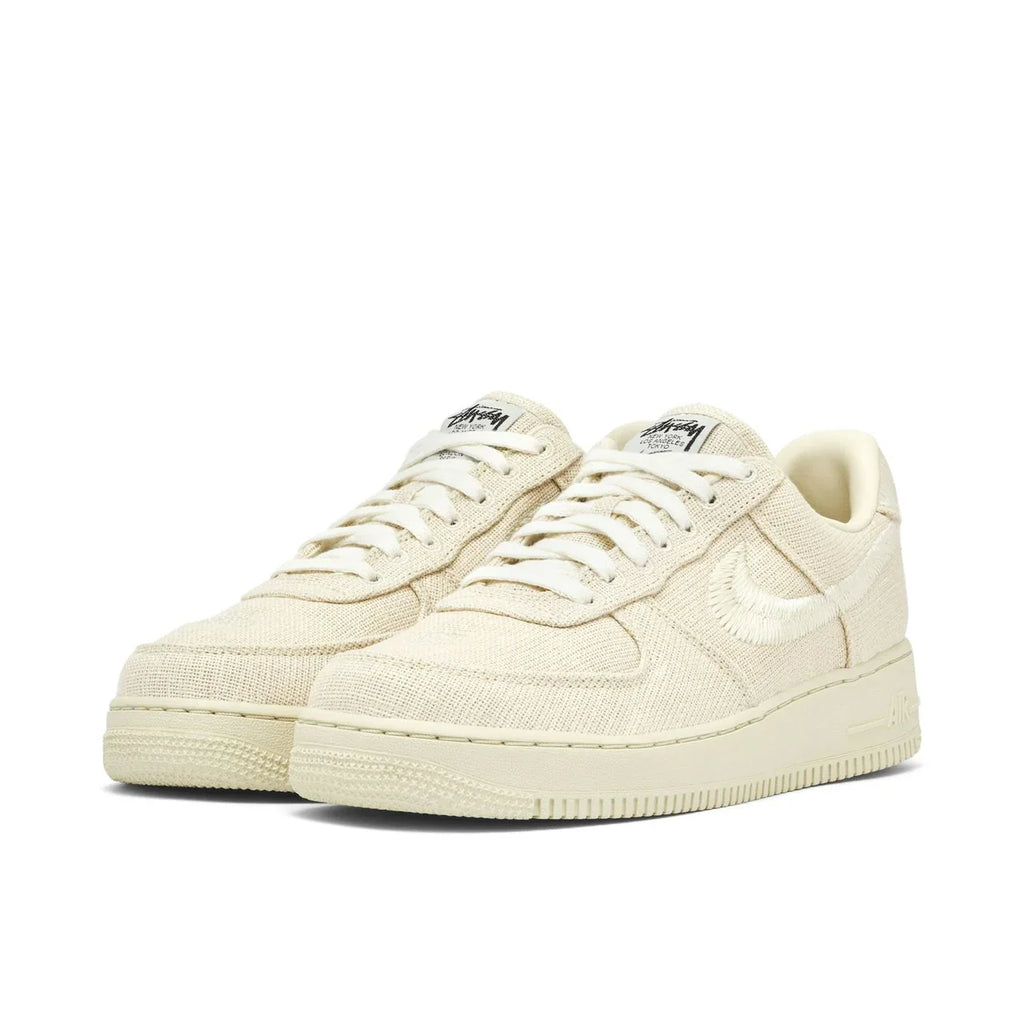 Nike Air Force 1 Stussy Canvas Beige Édition Premium Confort Style