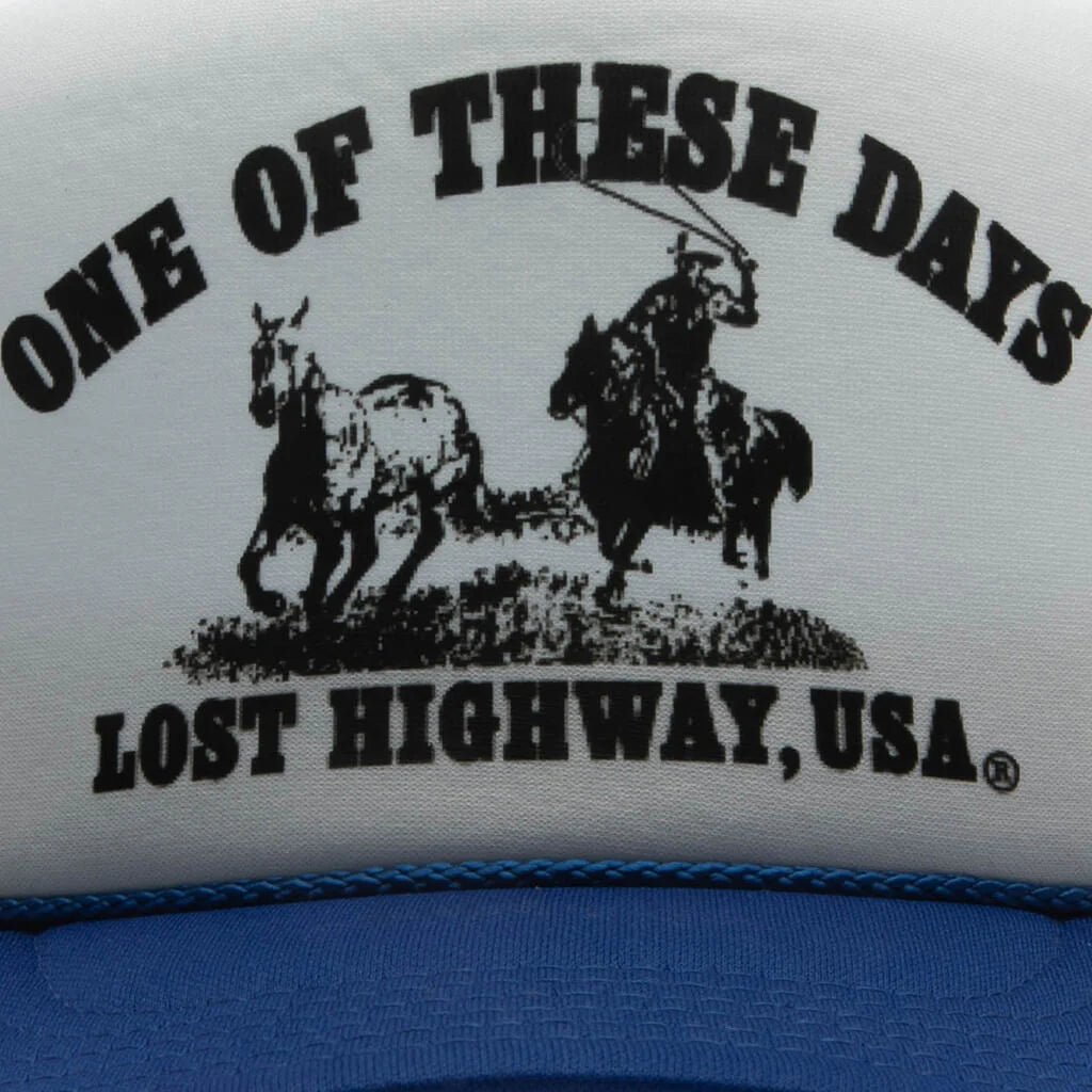 Lost Highway Trucker Royal Blue White