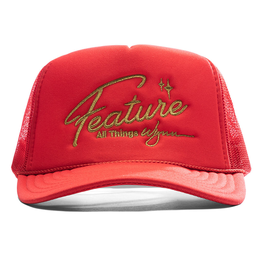 Feature x Wynn Shine Trucker Red