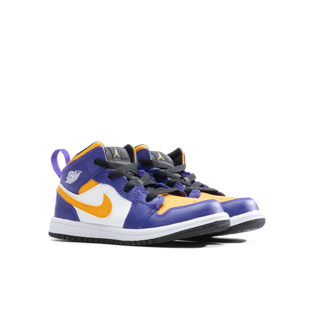 Air Jordan 1 Mid TD Dark Concord Taxi White