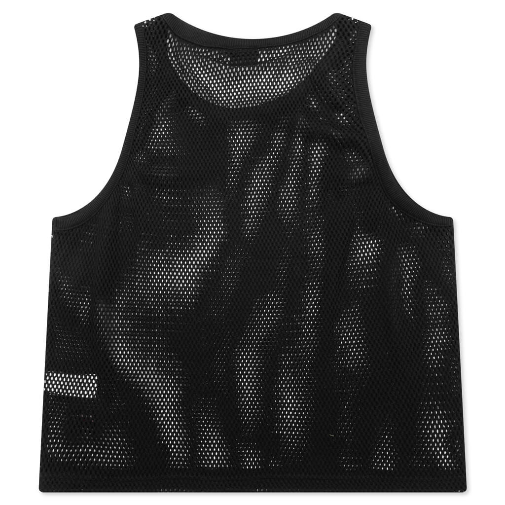 Cotton Big Mesh Tank Black
