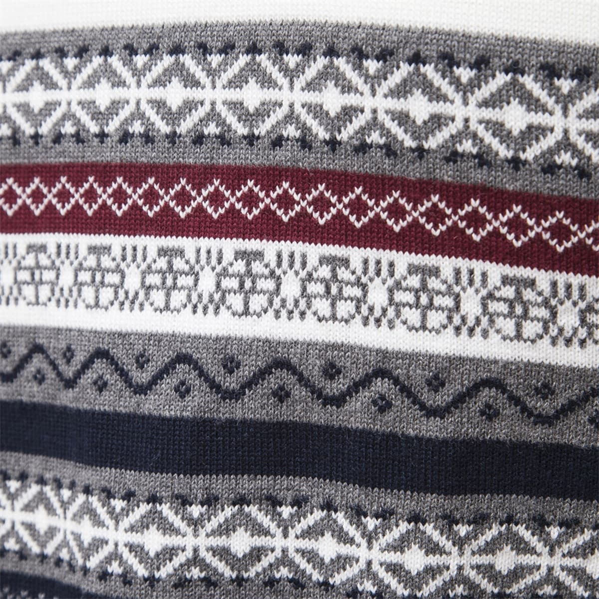 Mens Half Zip Stand Collar Polo Sweater