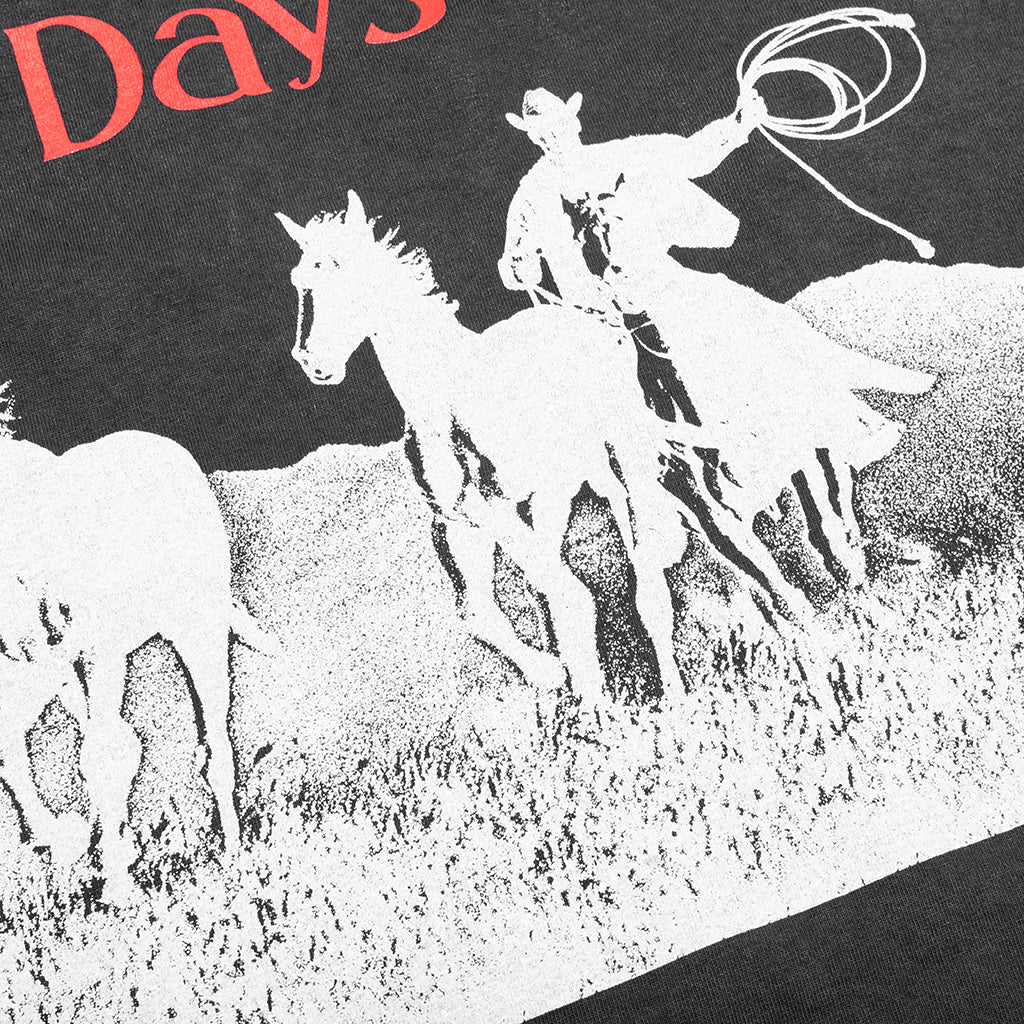Across the Plains T Shirt Sun Faded Black