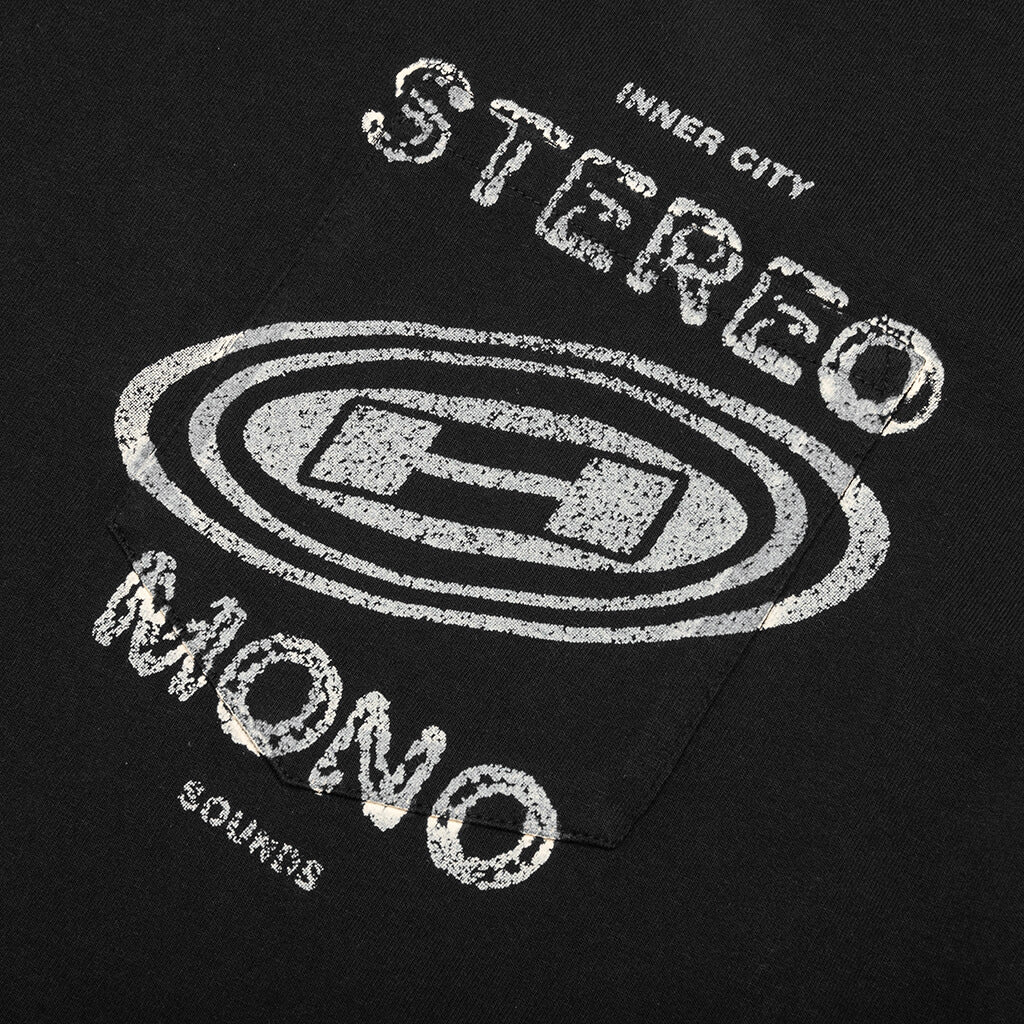 Stereo Mono Tee Black