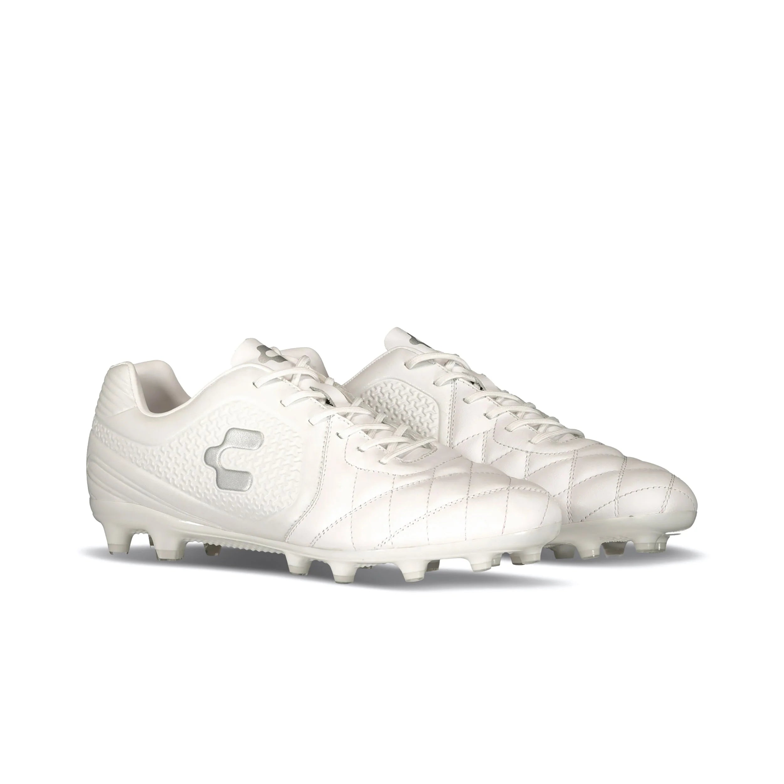 Charly Legendario 20 LT Soccer Cleats White Silver