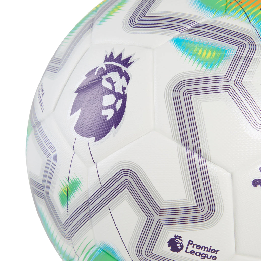 PUMA Orbita Match Premier League Thrill FIFA Quality Soccer Ball White Multicolor