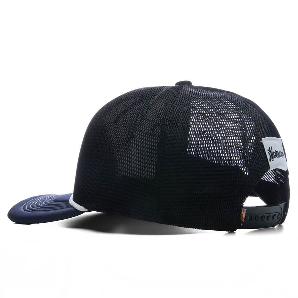 H Patch Trucker Cap Black