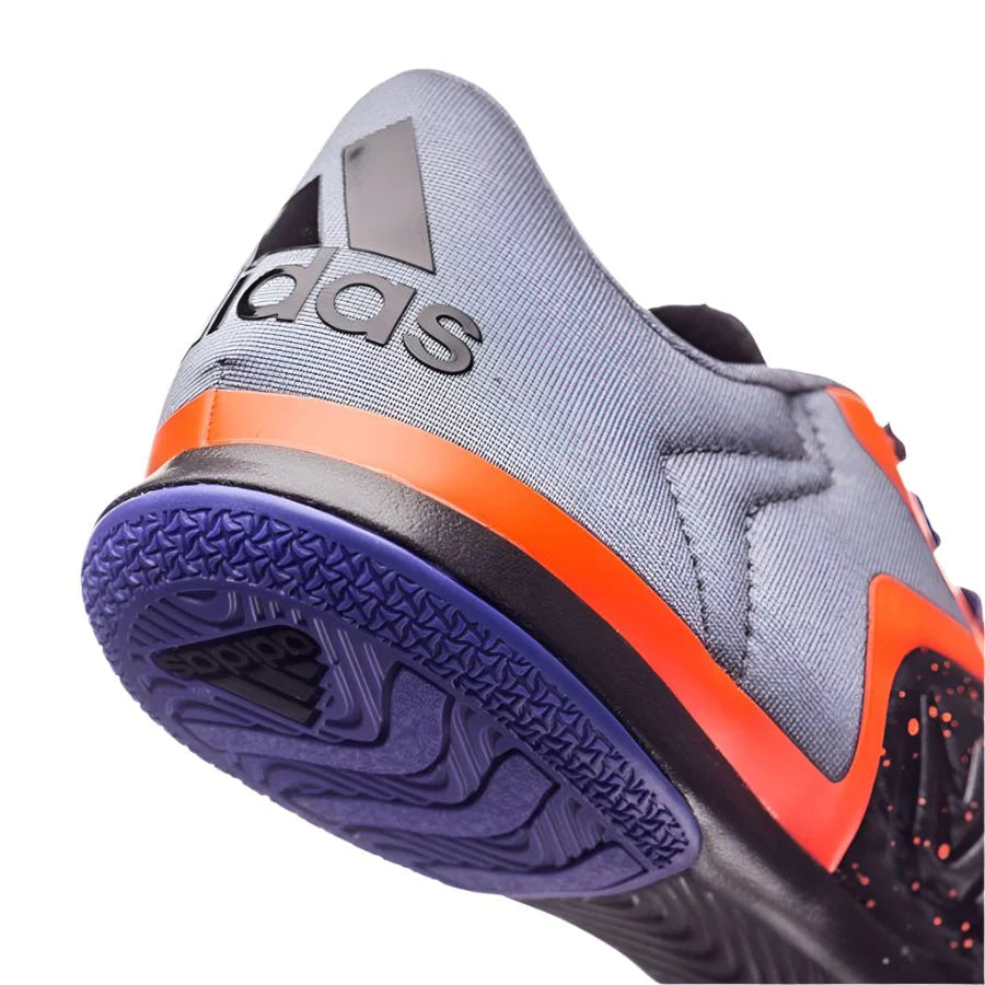 adidas X 151 Court Indoor Soccer Shoes Black Solar Orange Night Flash
