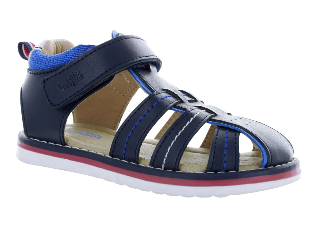Sandalias Miniburbujas Azul Marino para Niño