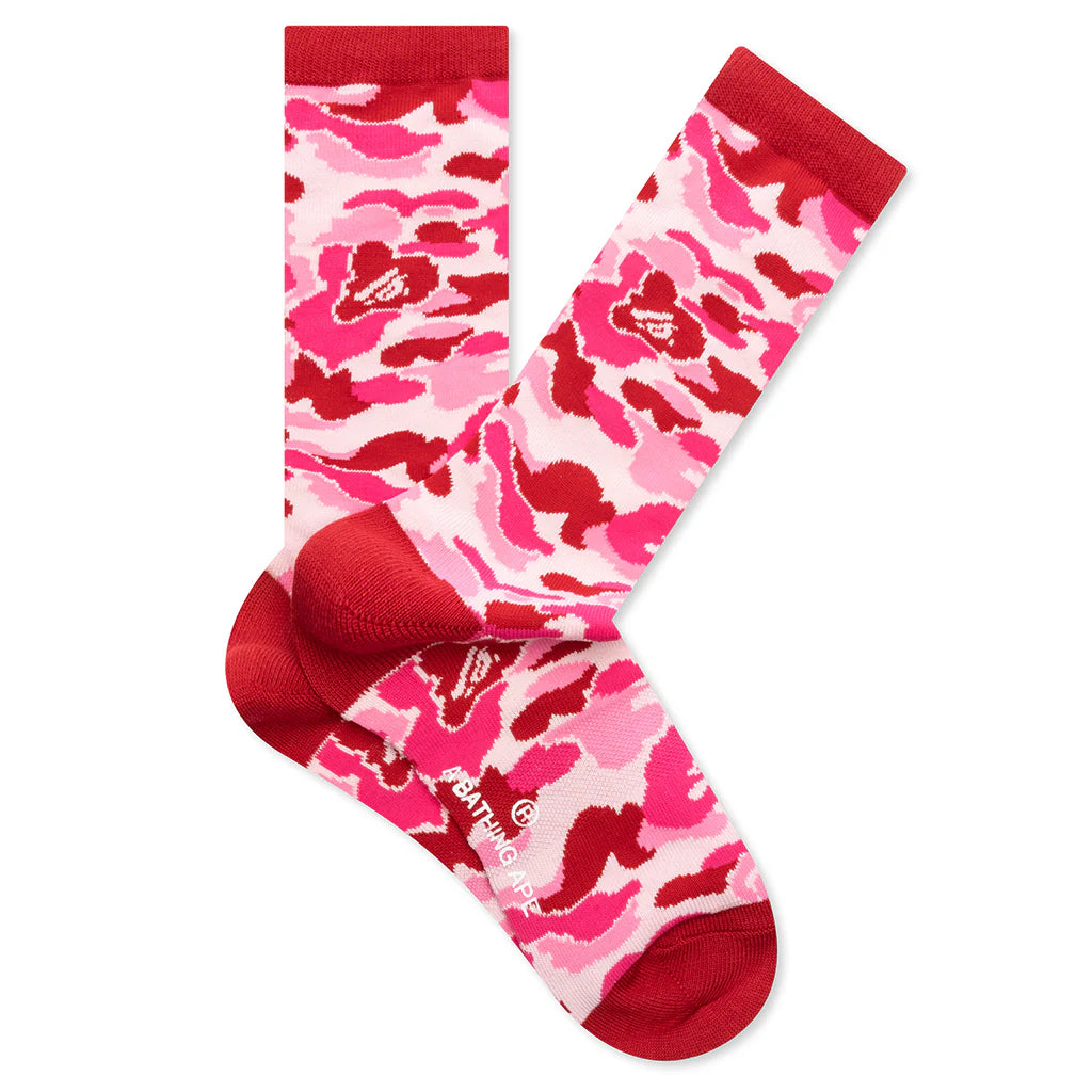 Abc Camo Jacquard Socks Pink