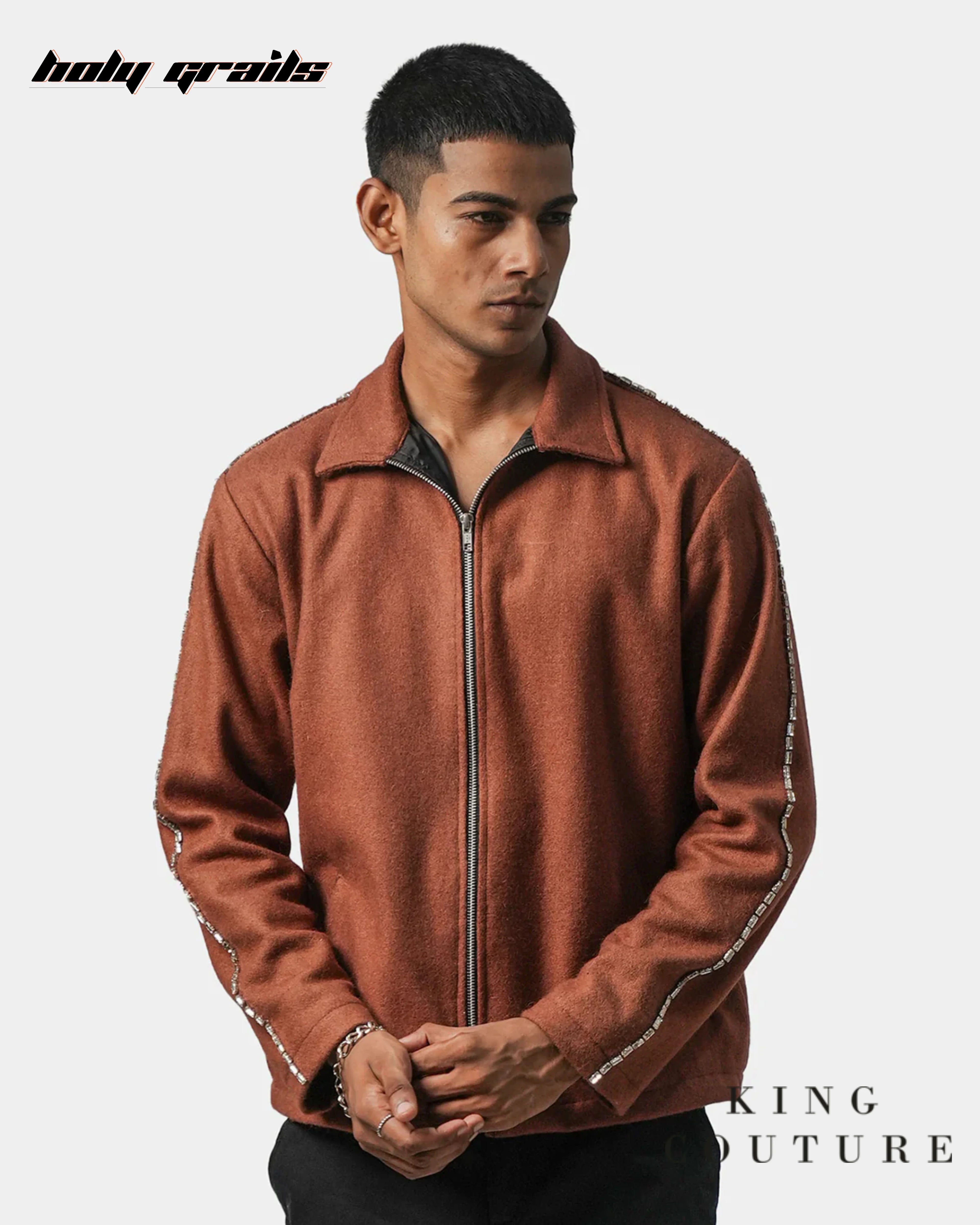 Terracotta Zipper Jacket HG x King Couture