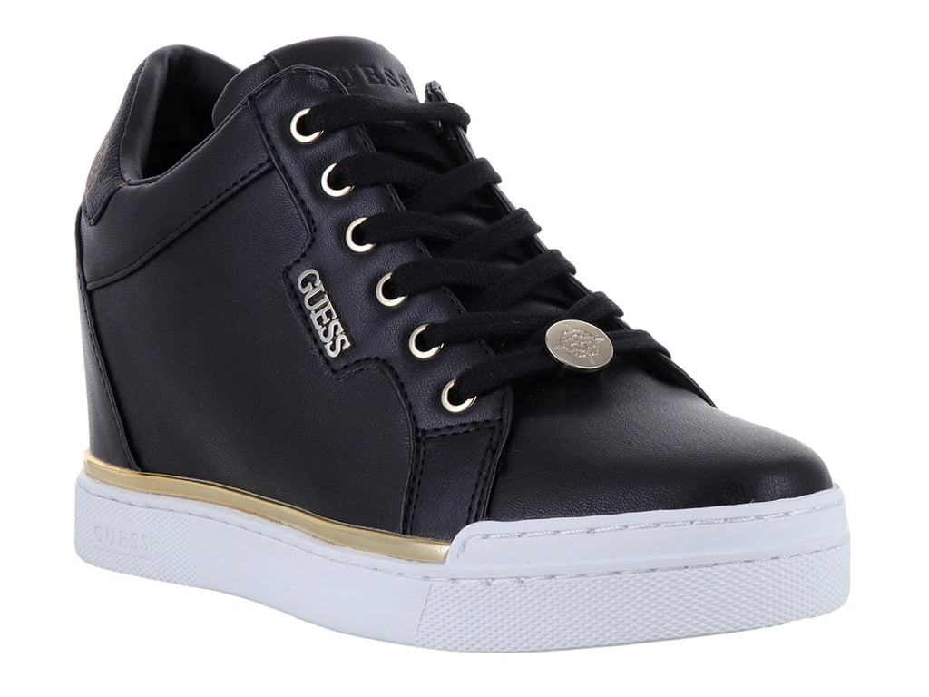 Tenis Casuales Guess Negros y Cafés para Mujer