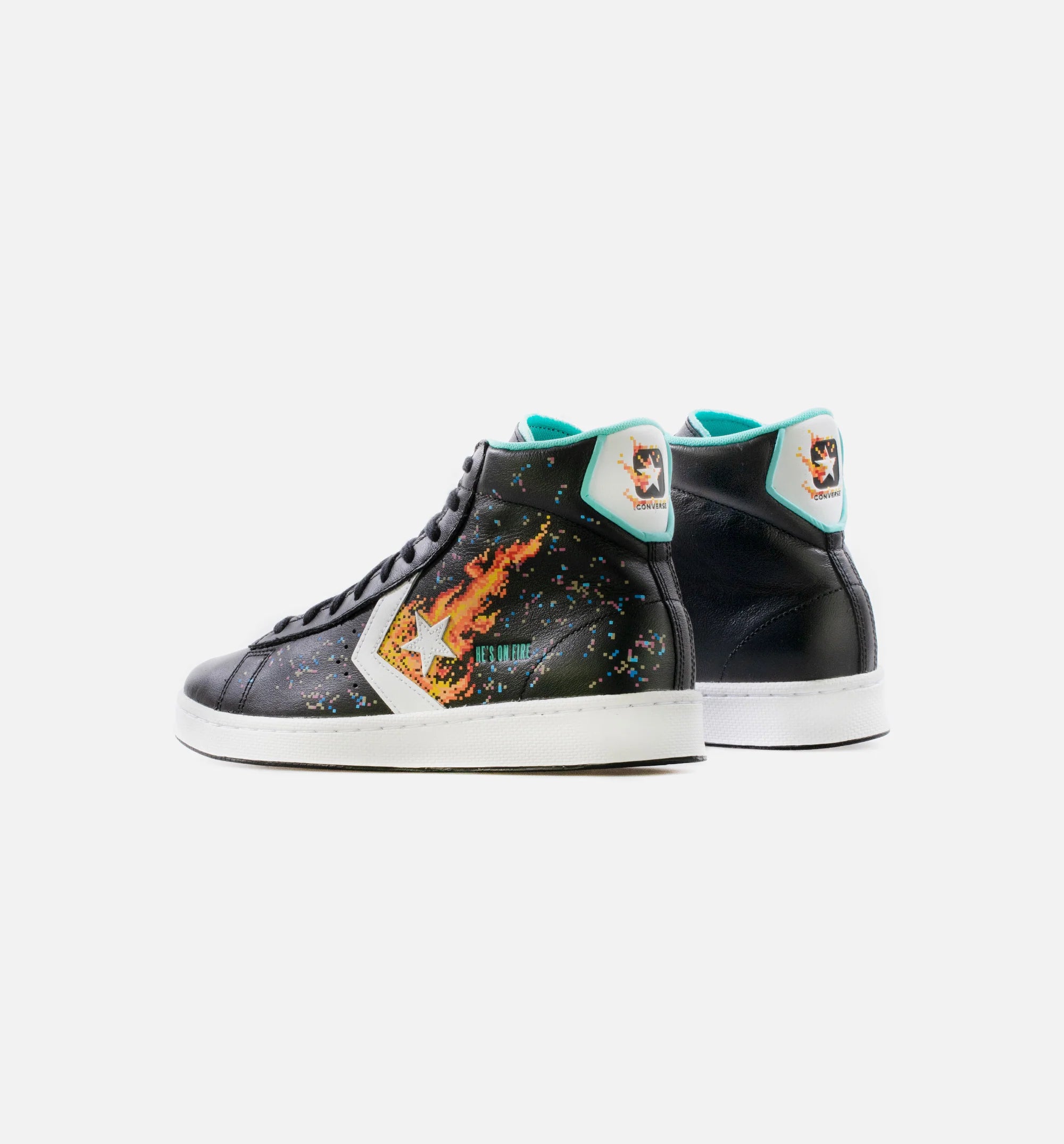 Pro Leather NBA Jam Mens Lifestyle Shoe Black White Orange
