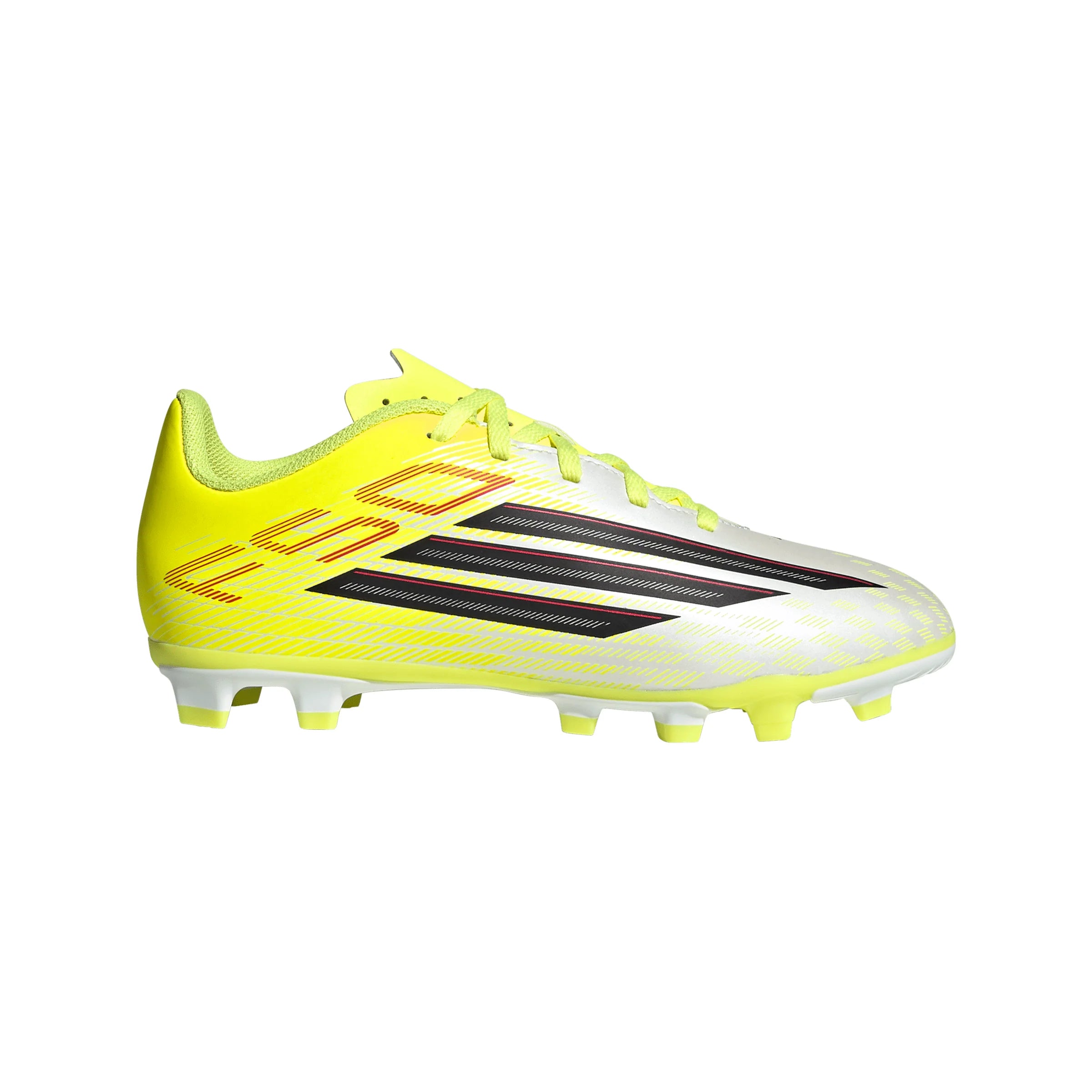 adidas F50 Club FG MG Firm Ground Multi Ground Youth Soccer Cleats Yellow Black Red