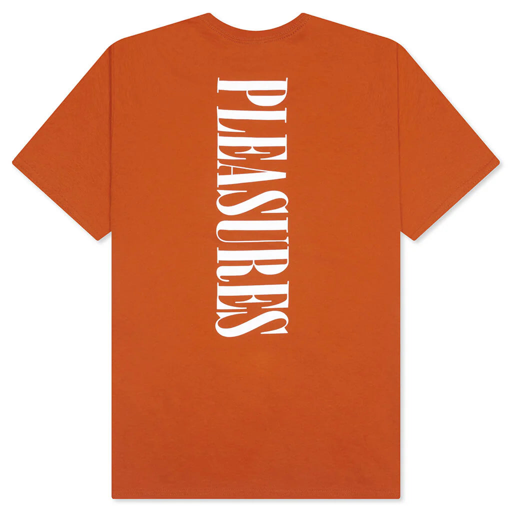 Vertical T Shirt Orange
