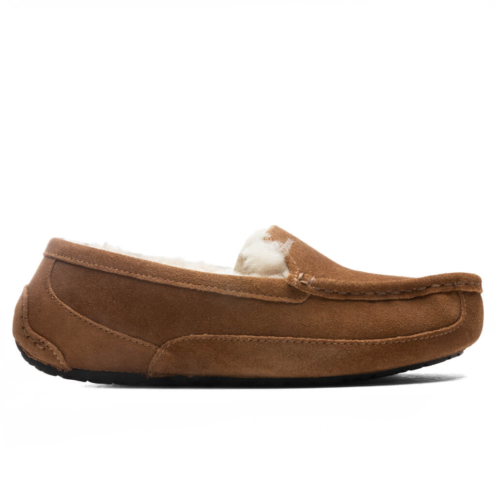 Kids Ascot Slipper Chestnut Suede
