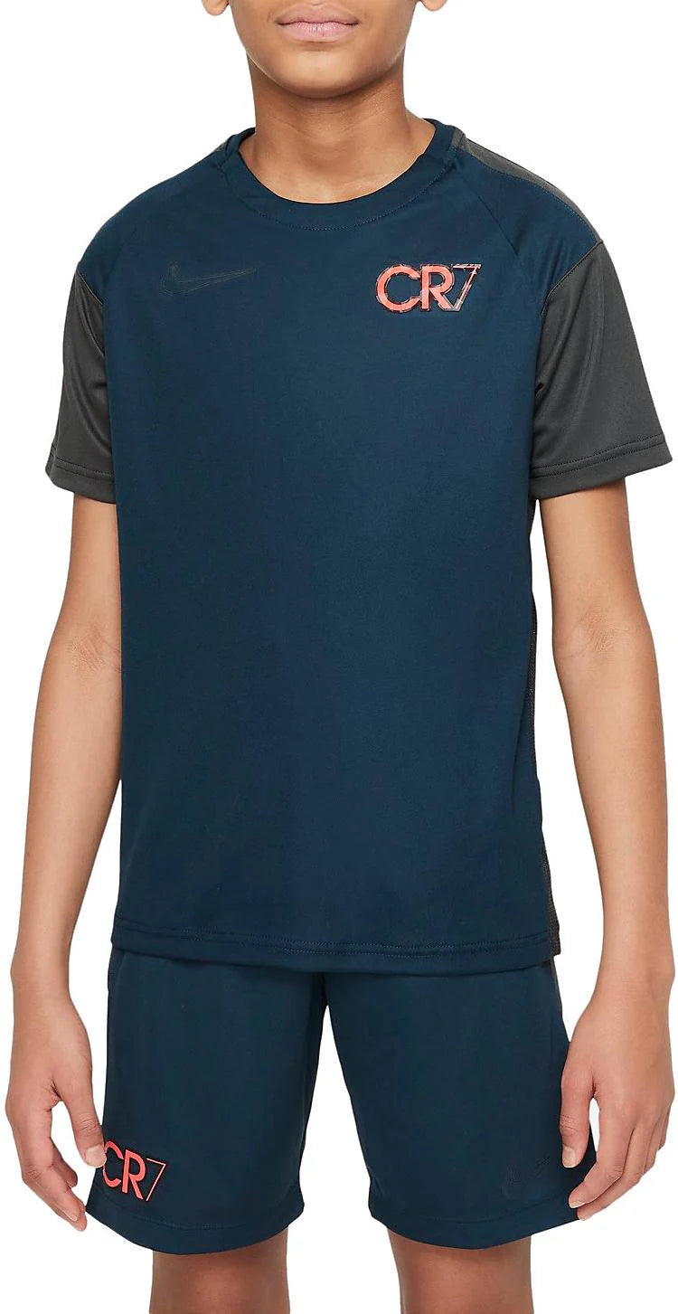 Nike Dri FIT CR7 Big Kids Short Sleeve Soccer Top