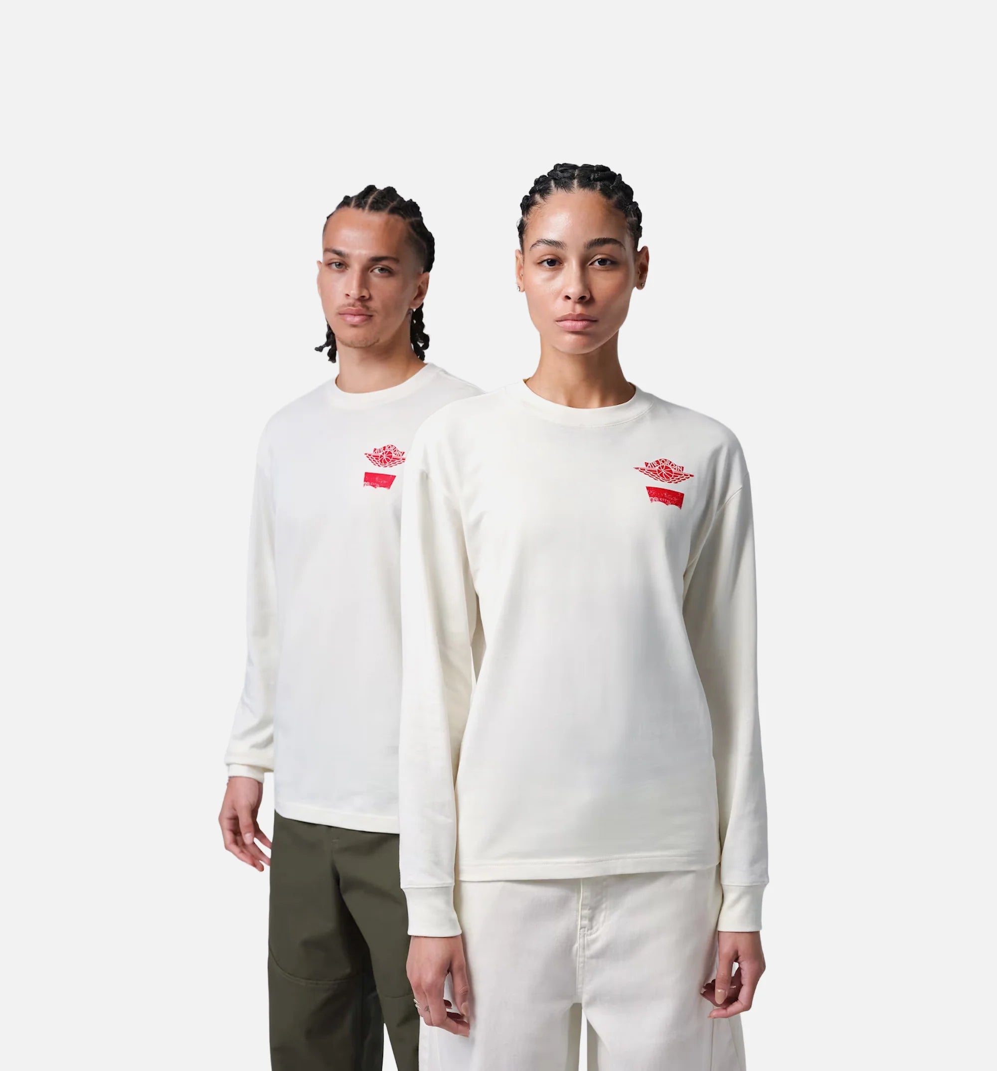 Air Jordan x Levis Mens Long Sleeve Shirt Cream