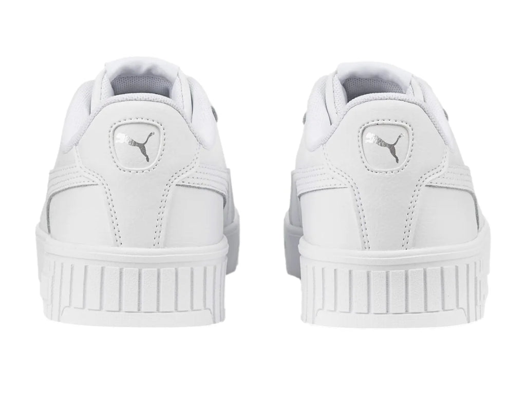 Tenis PUMA Carina 20 Blancos y Plata para Niña