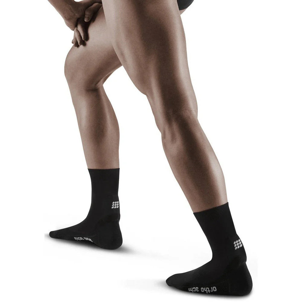 Mens CEP Mid Support Achilles Short Socks