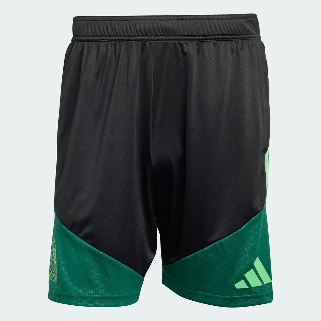 adidas Mexico 26 Tiro Training Mens Soccer Shorts Black Green