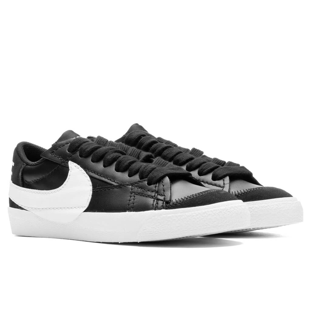 Womens Blazer Low 77 Jumbo Black White Team Orange
