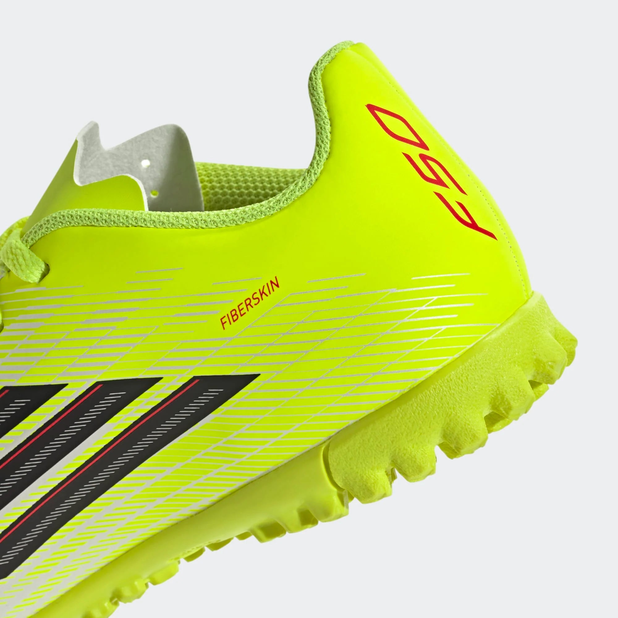 adidas F50 Club TF Turf Youth Soccer Cleats Solar Yellow Black Lucid Red