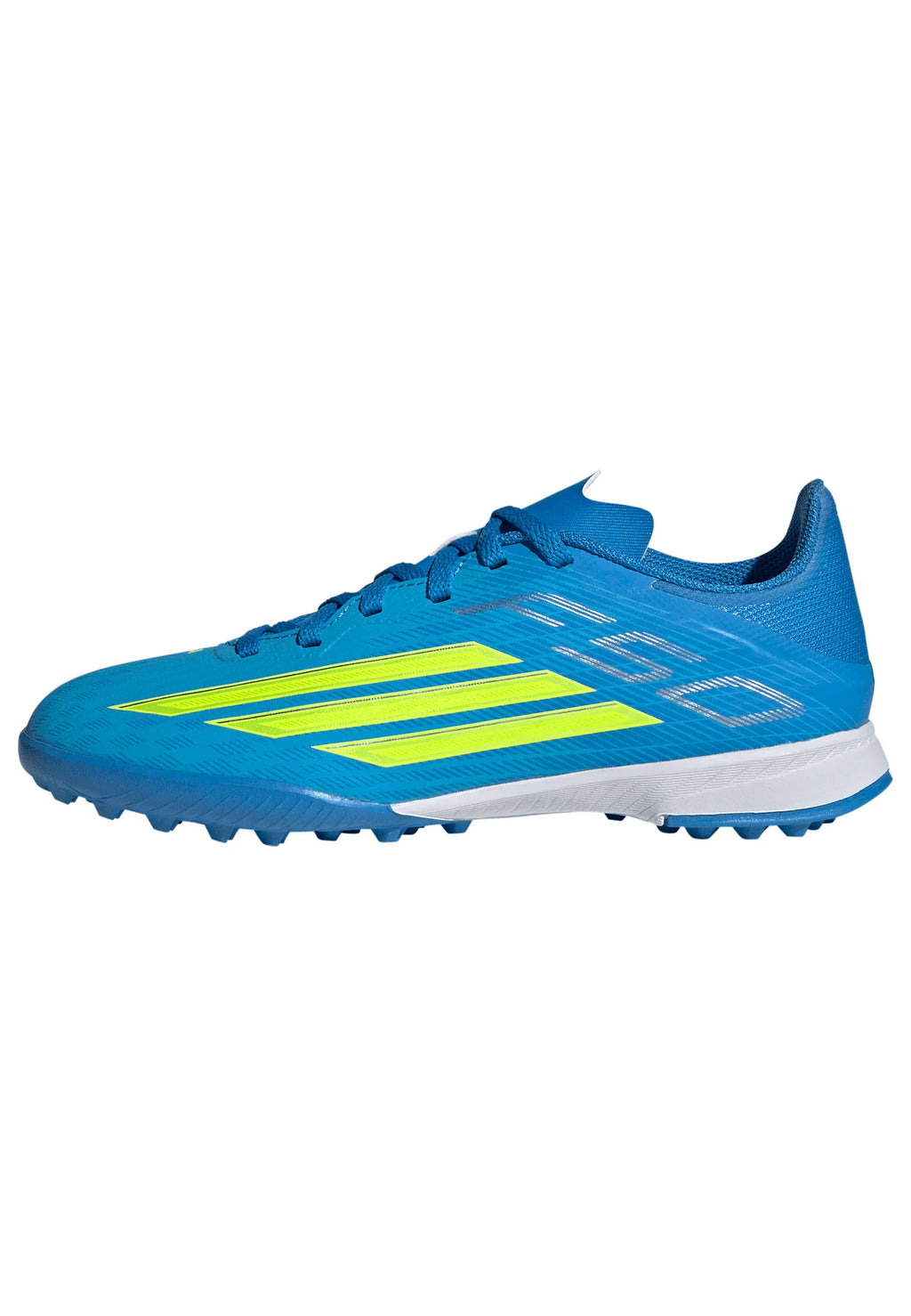 adidas F50 League TF Turf Youth Soccer Cleats Blue Yellow Aqua