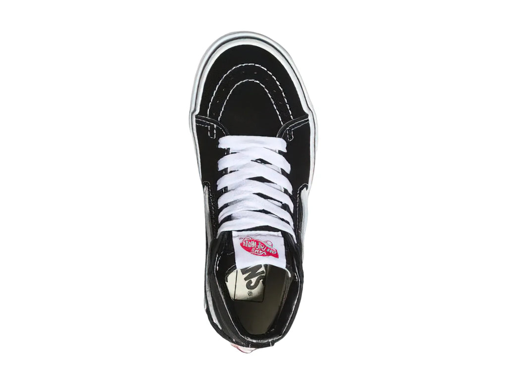 Tenis Vans Sk8 Hi Negro con Blanco para Niño