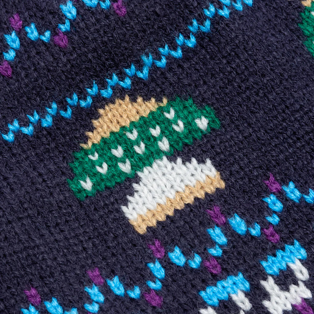 Knitted Shroomer Beanie Navy