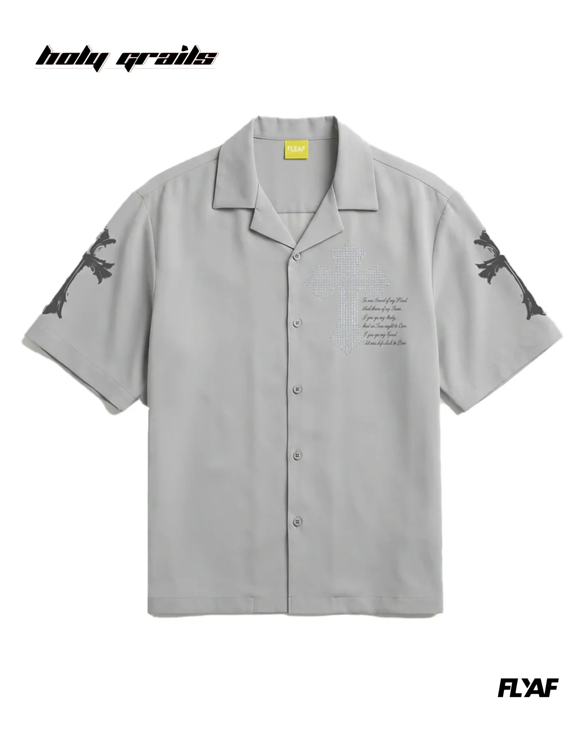 Poly Crossstar Grey Half Sleeve Shirt HG x FLYAF