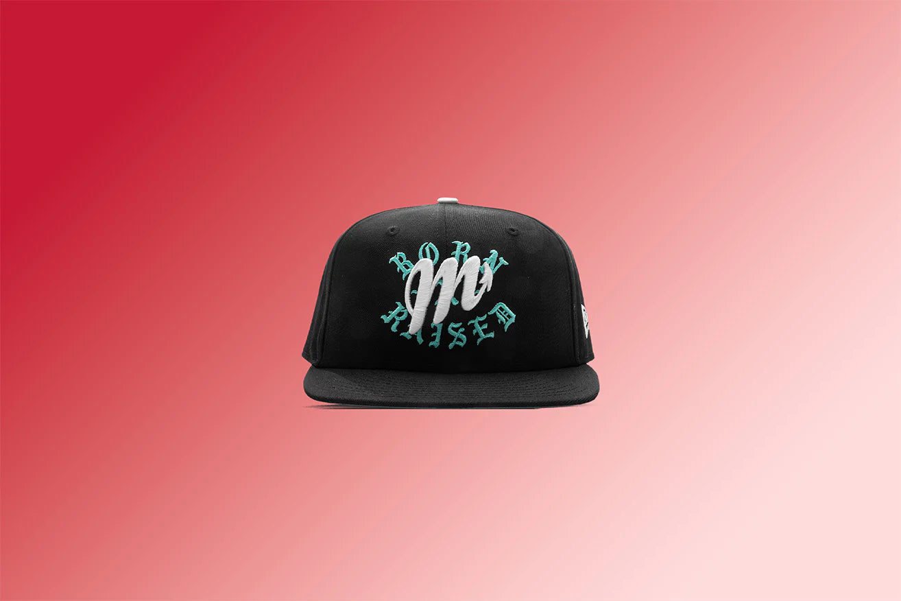 New Era x Born x Raised 59FIFTY LMB Diablos Rojos del México Layered Logo Black