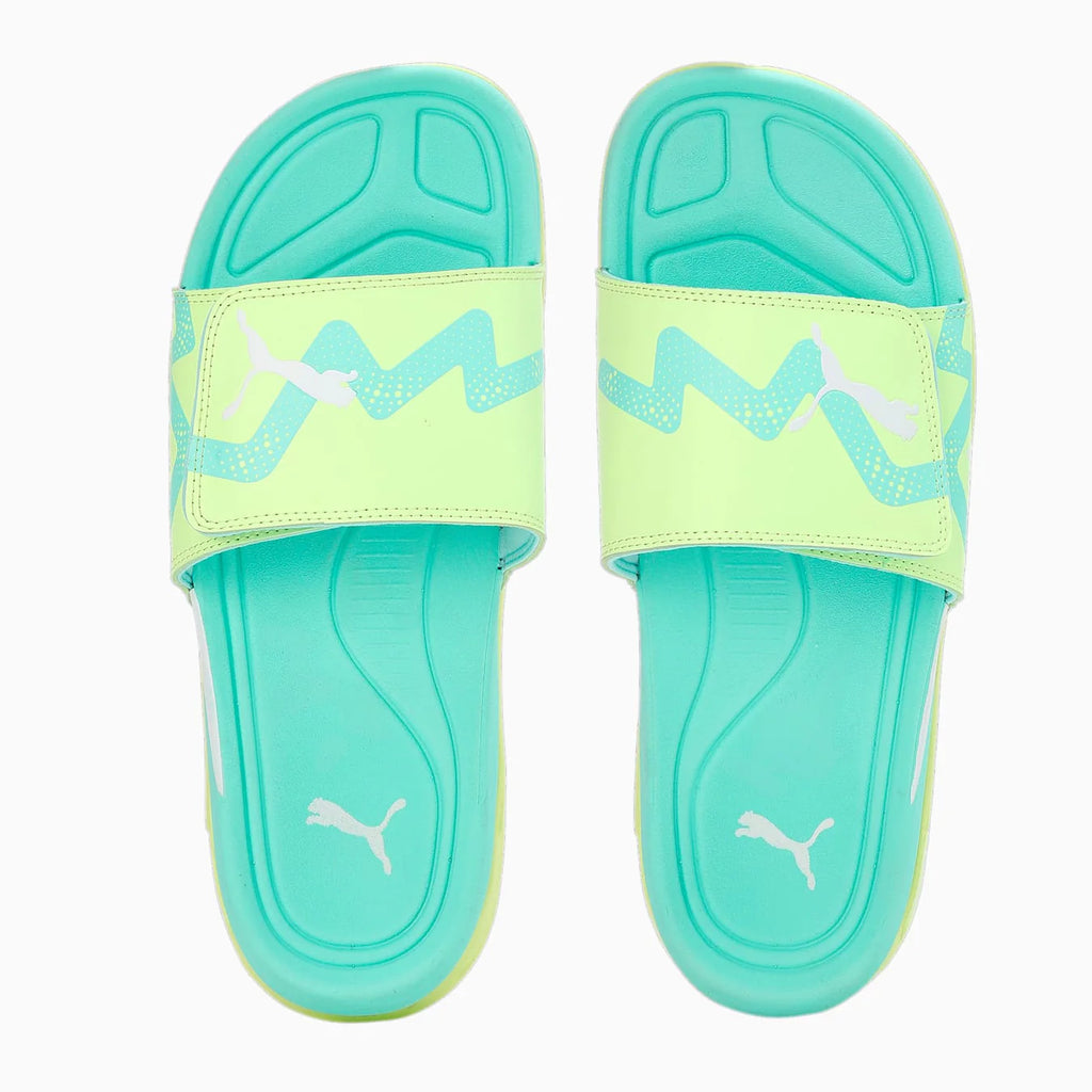 PUMA Dream NITRO Slide Future Unisex Fast Yellow White Electric Peppermint