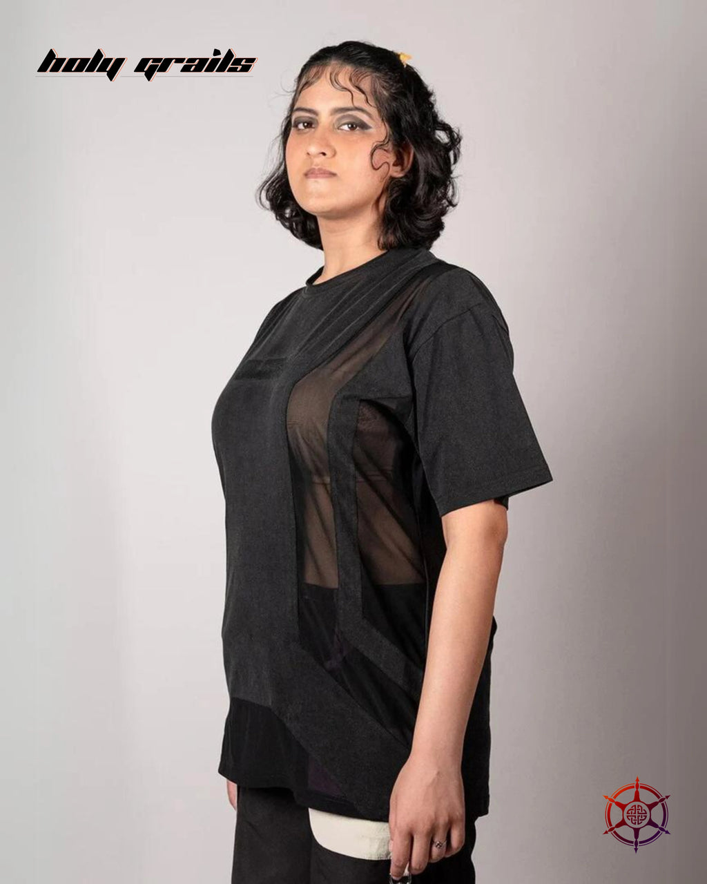 Carbon Veil Oversized Tee HG x Duskin