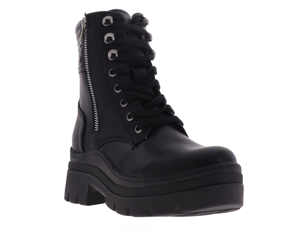 Botines Combat Nomadas Negros para Mujer