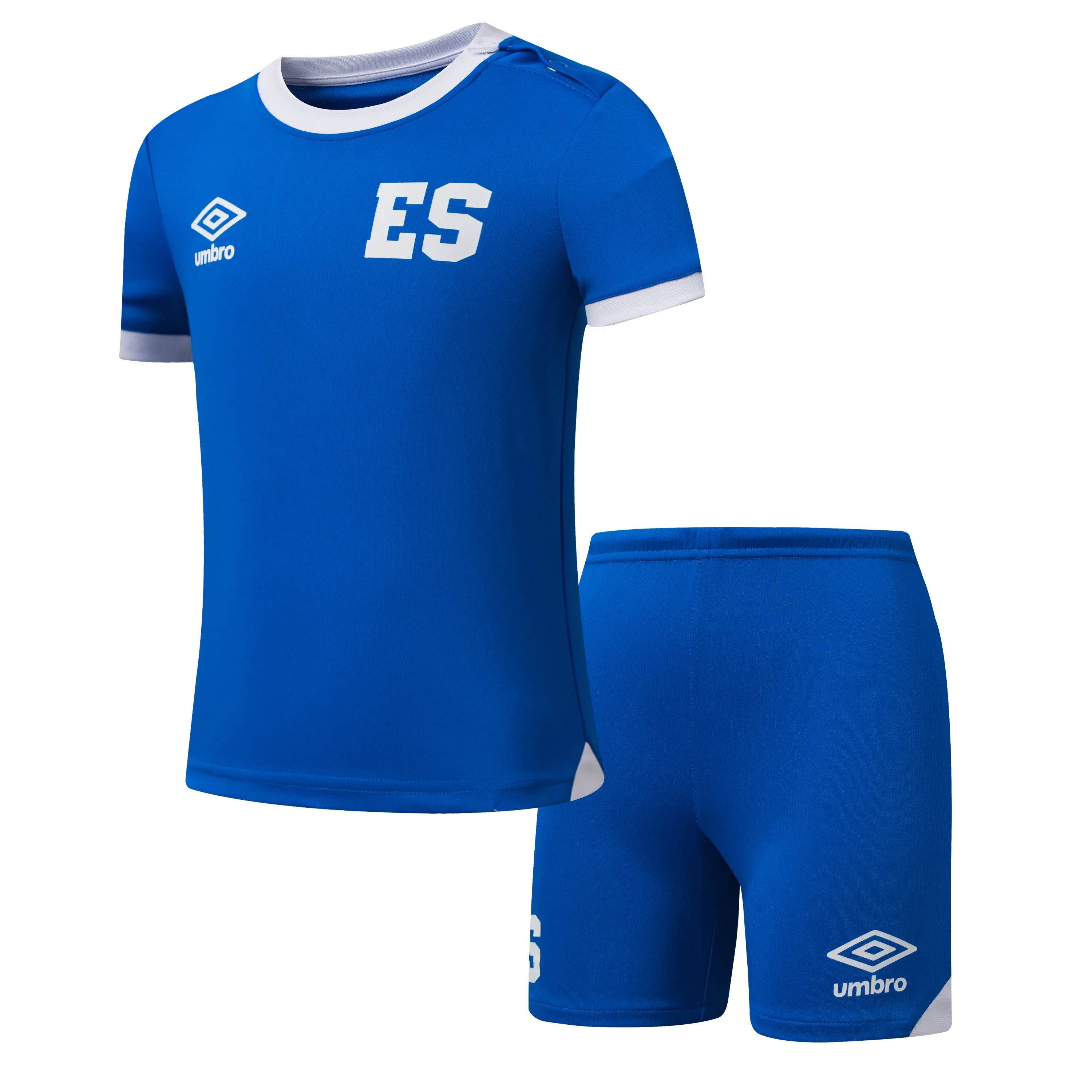 Umbro Salvador Home Youth Soccer Mini Kit 26 Royal White