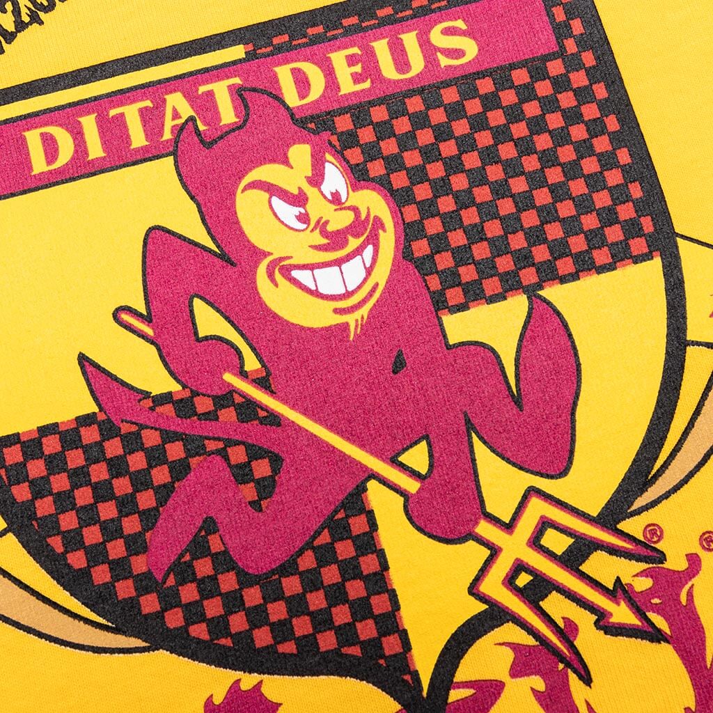 Feature x ASU Crest Tee Spectra Yellow