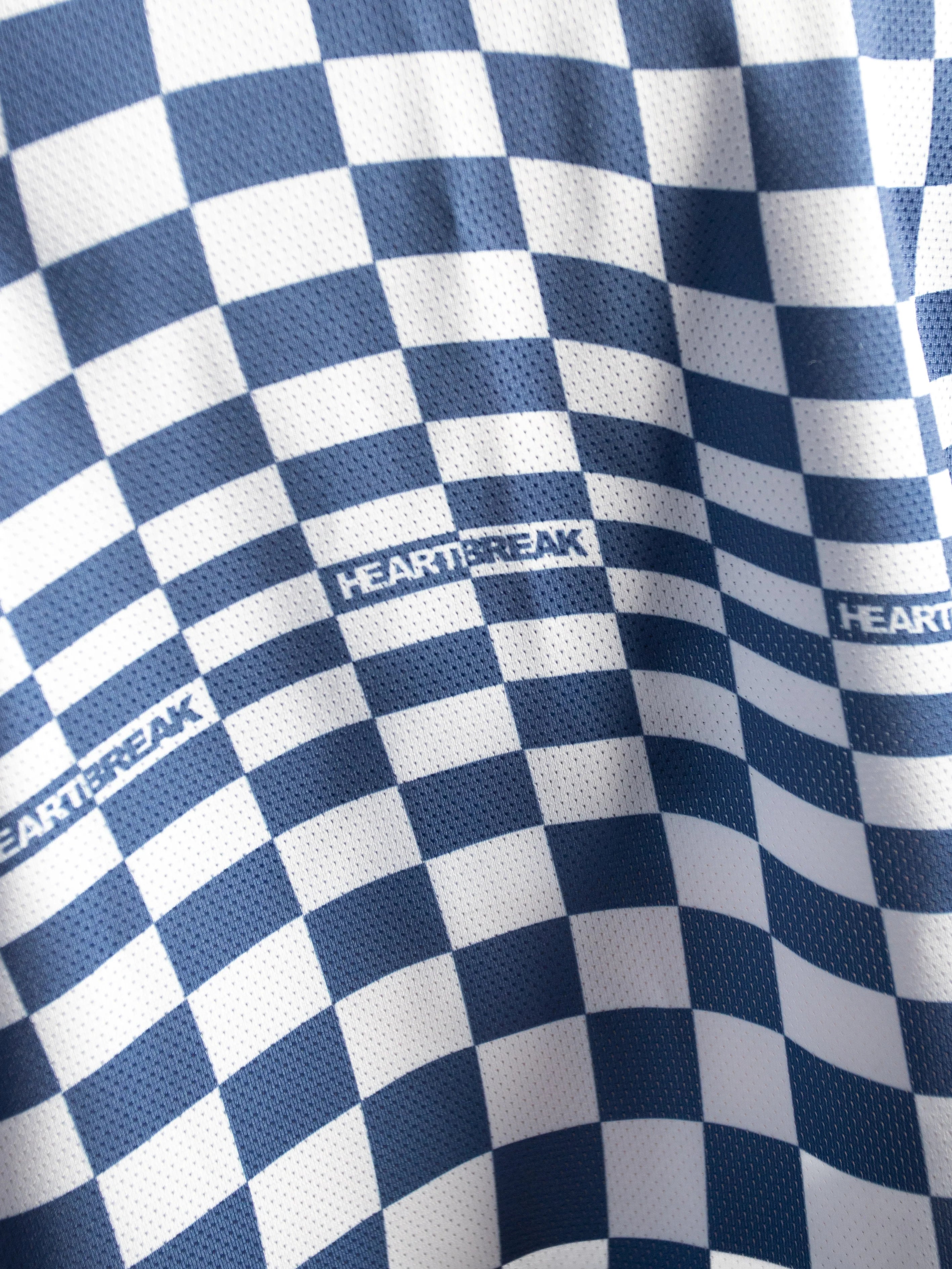 Heartbreak Womens Warped Checkerboard Crop