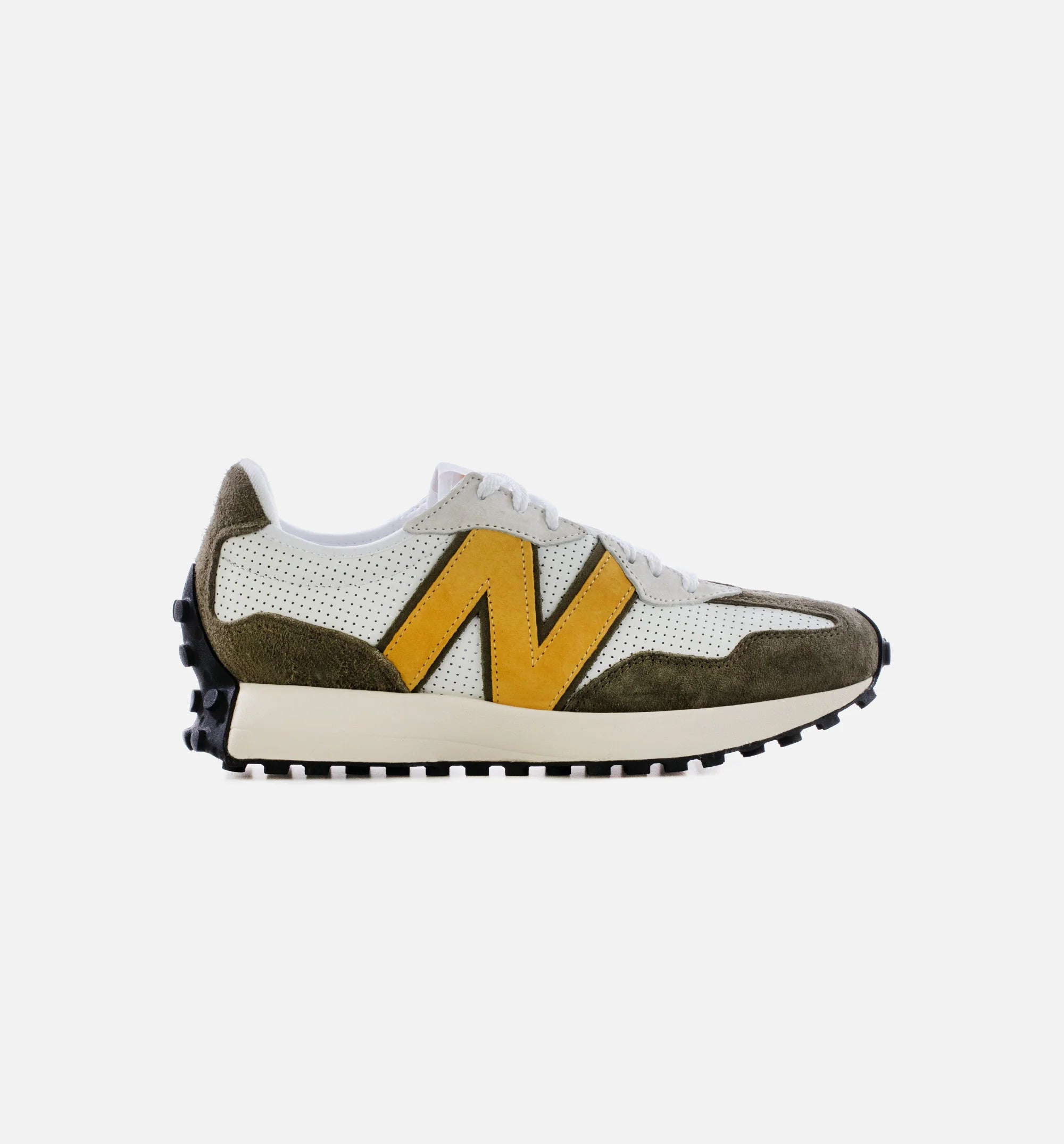 327 Mens Lifestyle Shoe White Gold