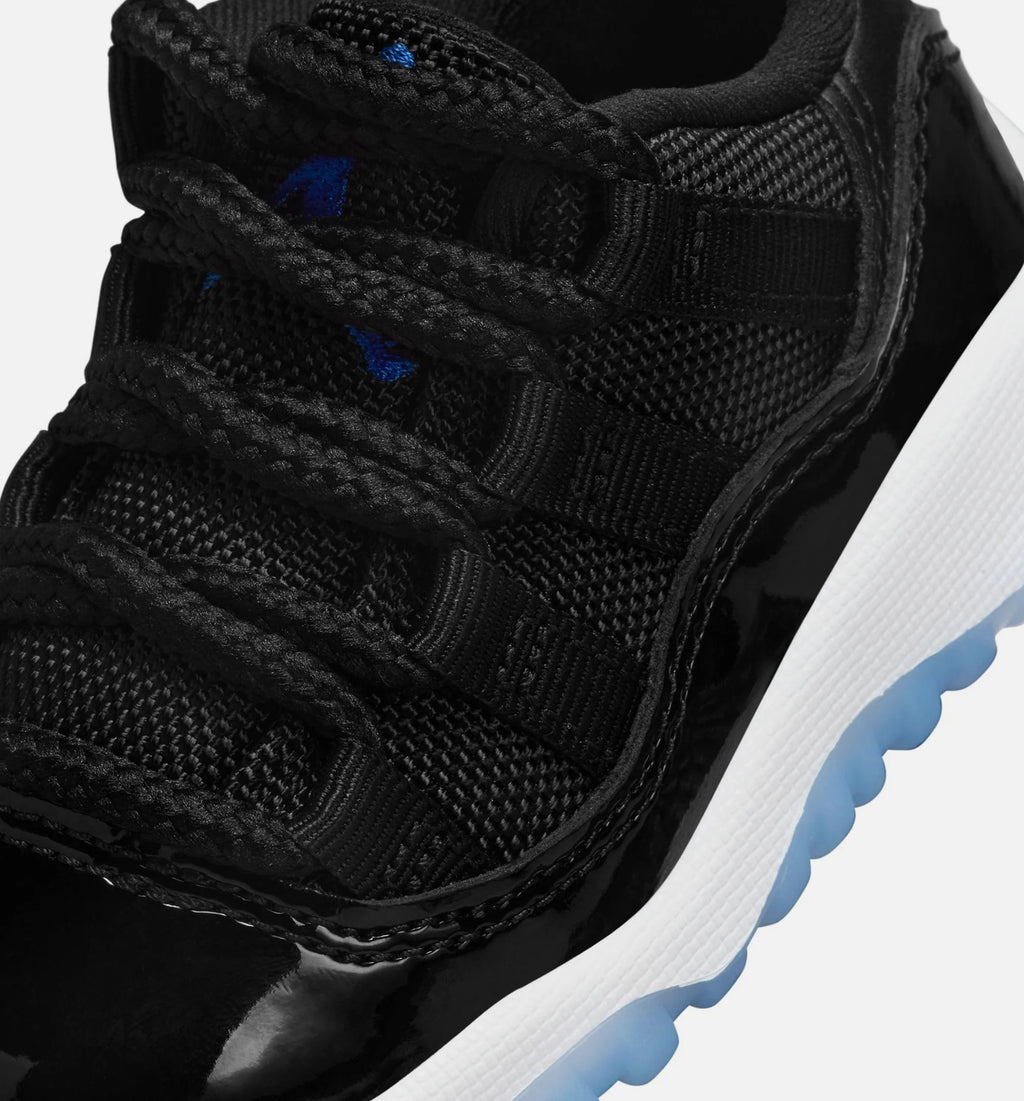 Air Jordan 11 Retro Low Black and Varsity Royal Infant Toddler Lifestyle Shoe Black Varsity Royal White
