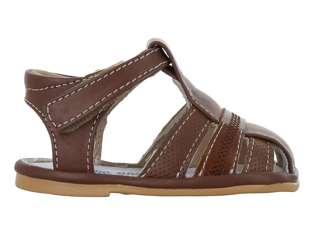 Sandalias Miniburbujas Café para Niño