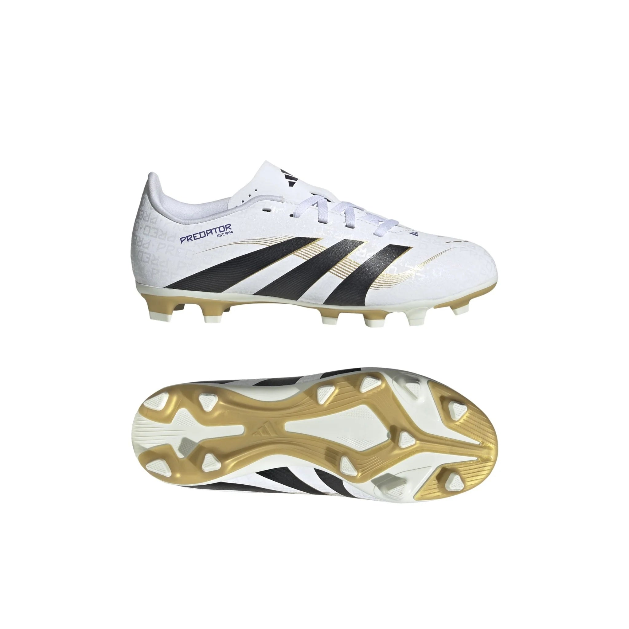 adidas Predator Club Firm Multi Ground Boots Kids White Black