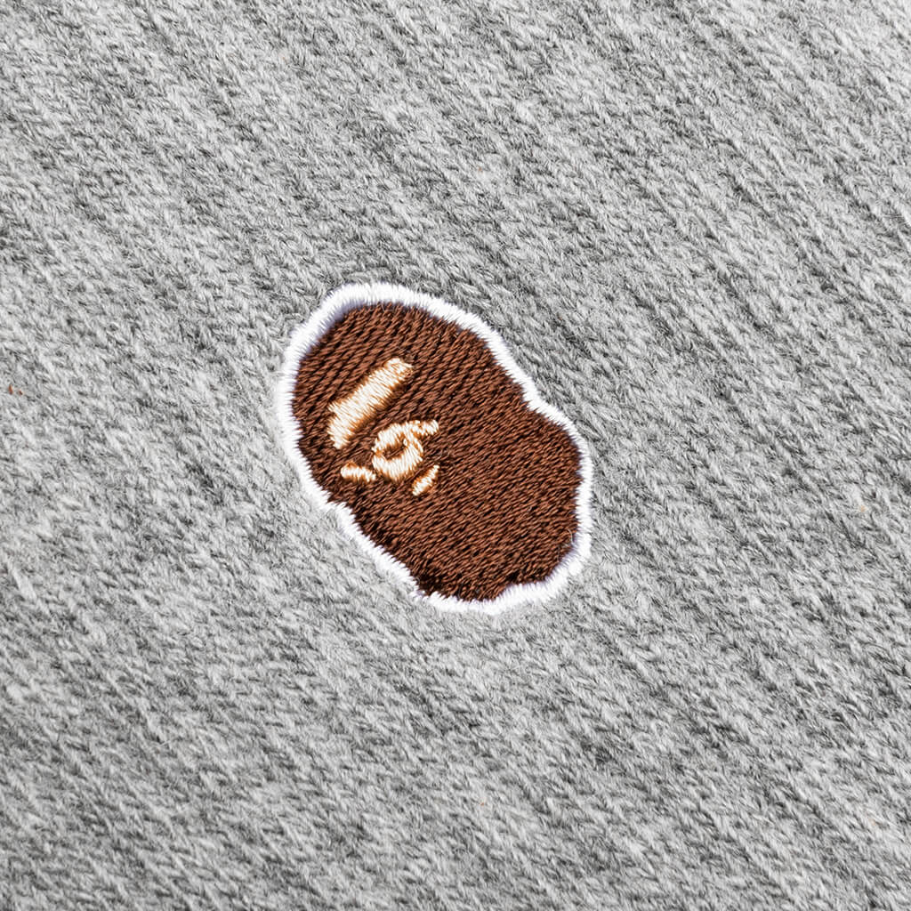 Ape Head One Point Socks Grey