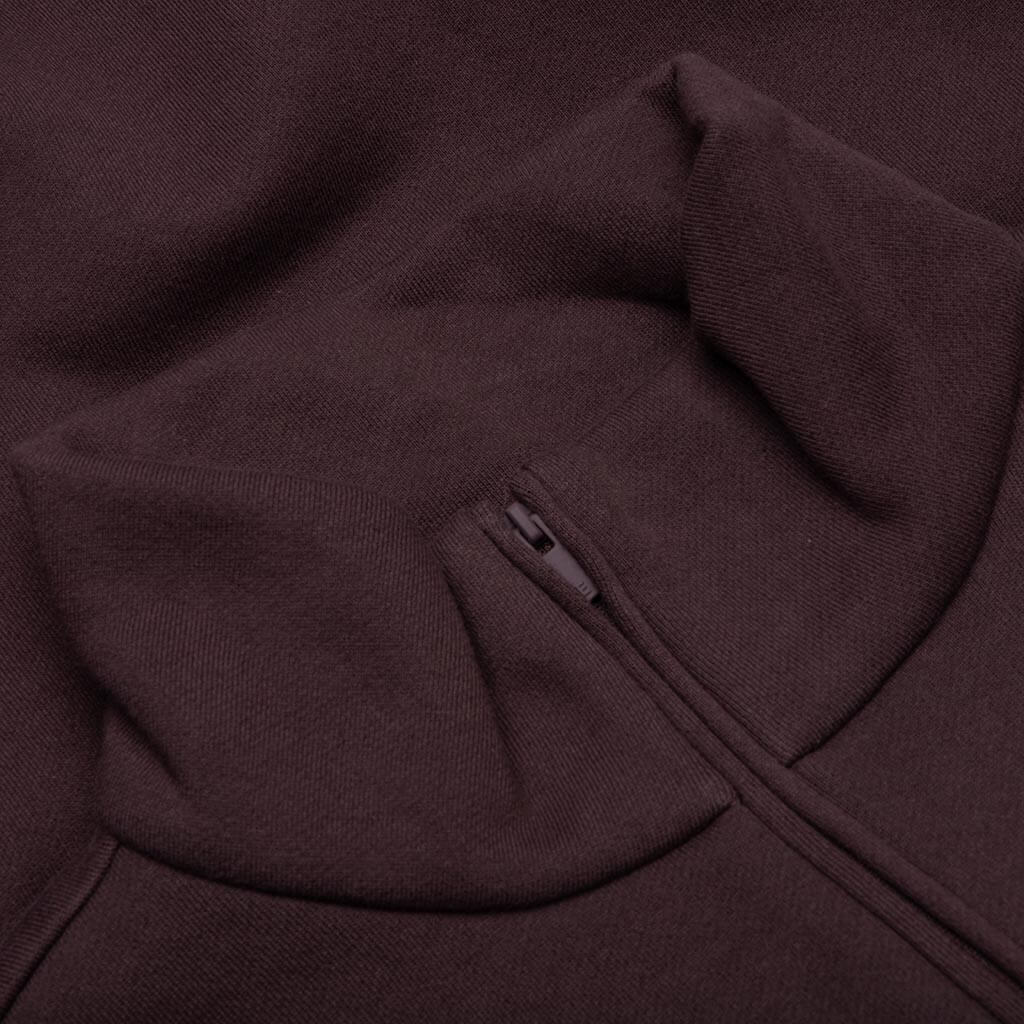 3 4 Half Zip Plum