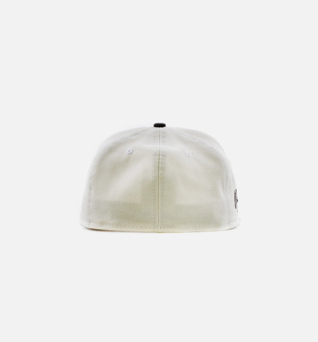 Nice Kicks Monogram 2Tone 5950 Mens Hat Cream White