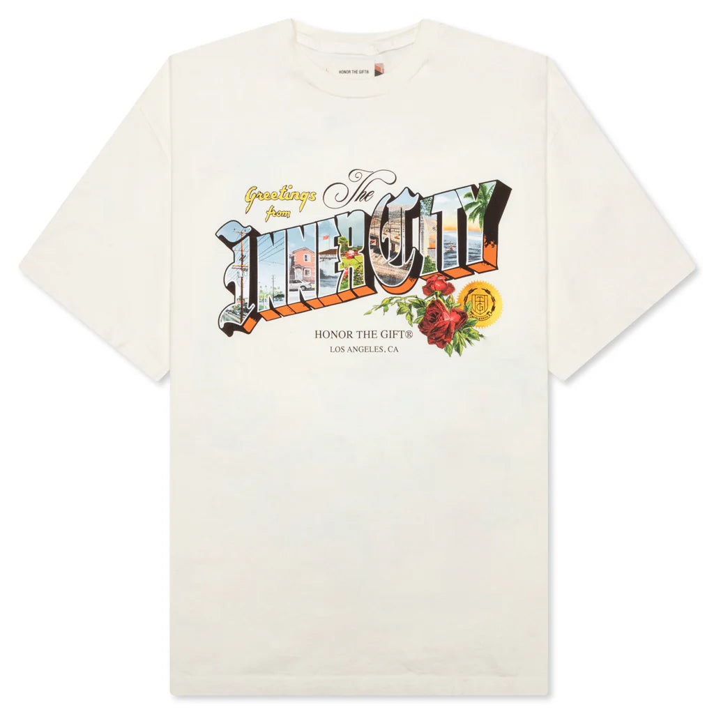 Greetings 20 S S Tee White