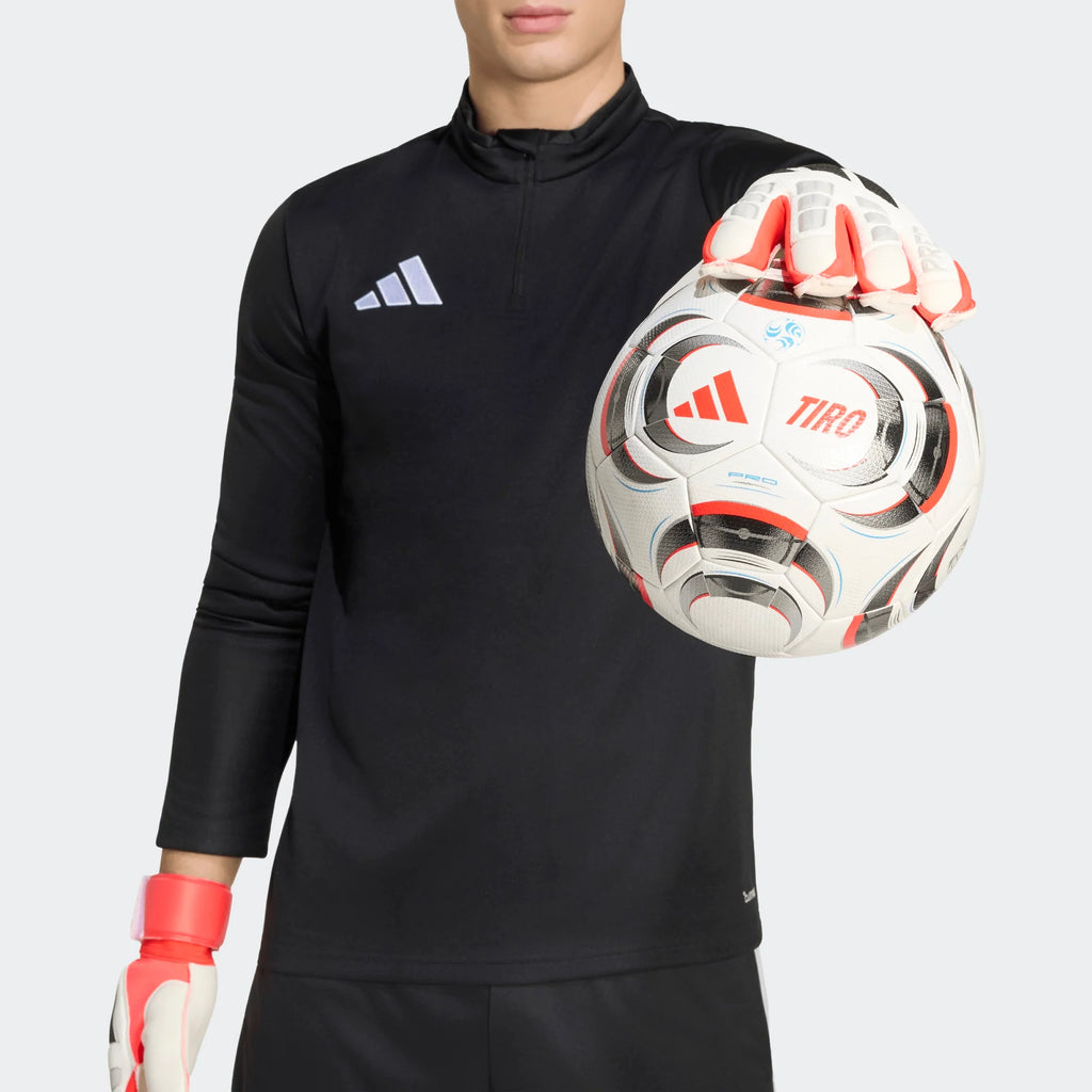 adidas Predator Match Fingersave Goalkeeper Soccer Gloves White Red Black