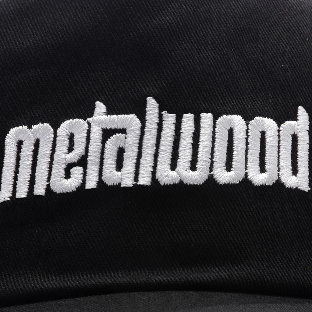 Metal Logo 5 Panel Hat Black
