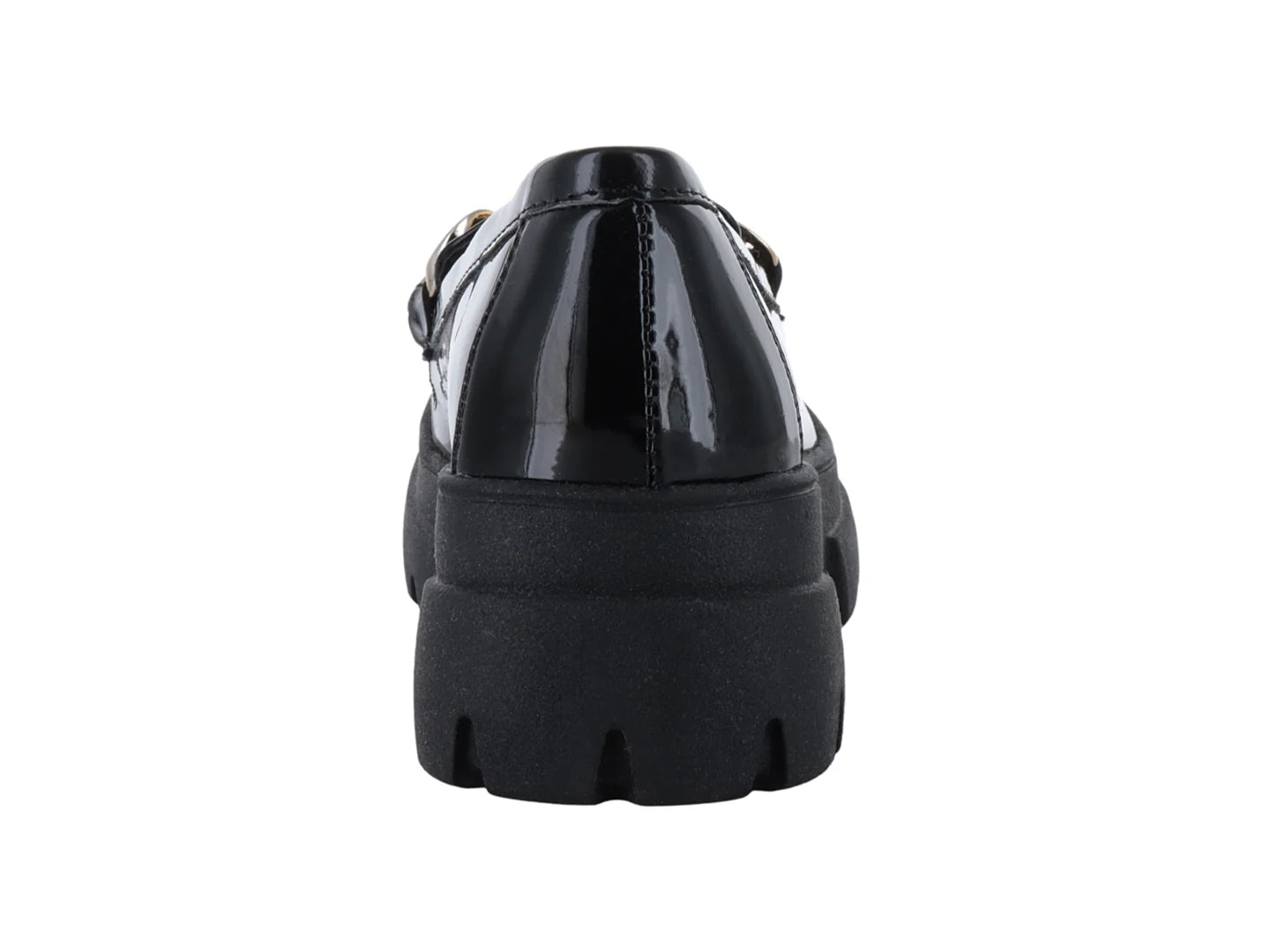 Zapatos Mocasines MeliAna Charol Negro para Mujer