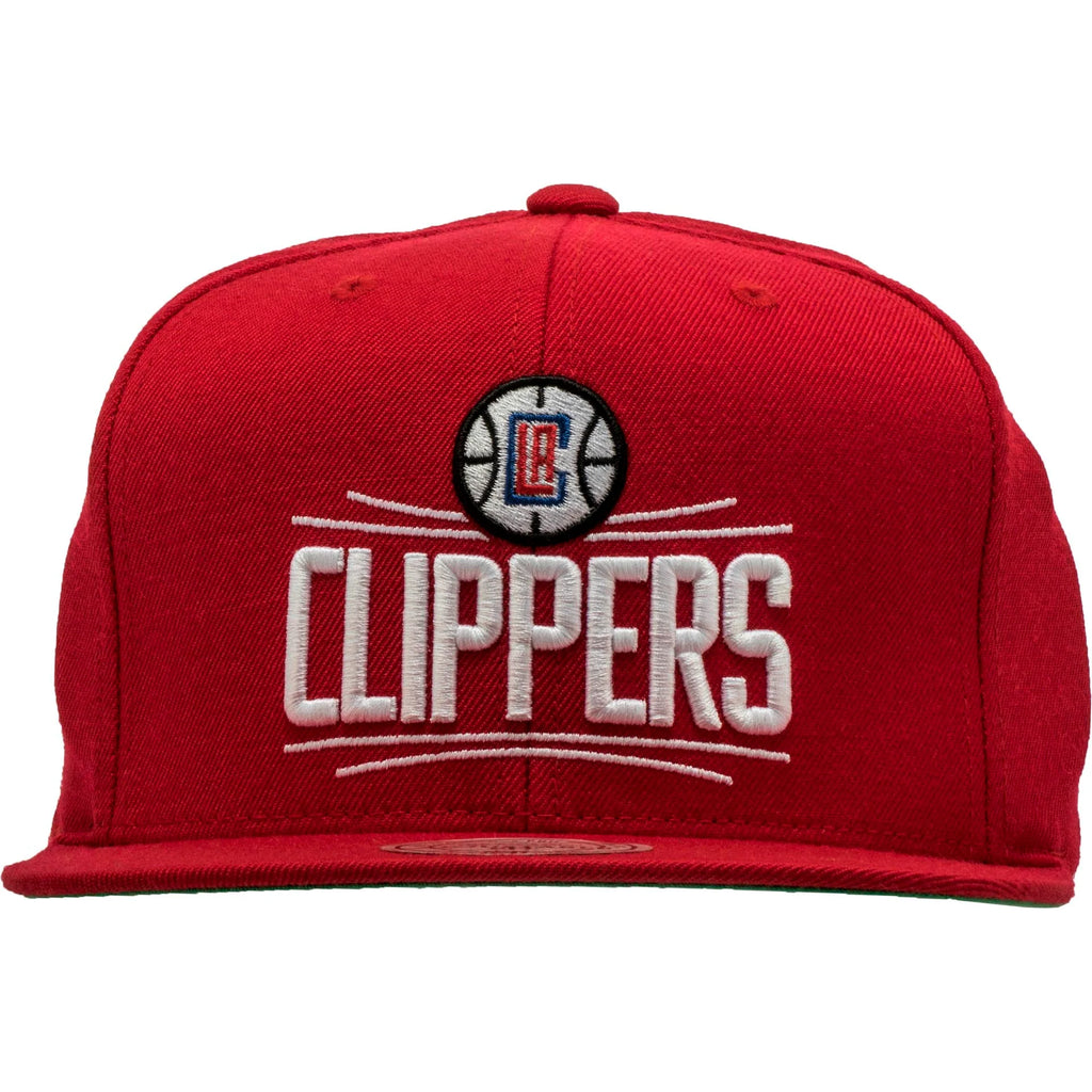 Los Angeles Clippers NBA Snapback Hat Mens Red White